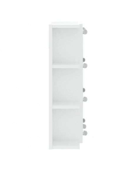 Mobile a Specchio con LED Bianco 70x16,5x60 cm