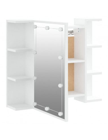 Mobile a Specchio con LED Bianco 70x16,5x60 cm