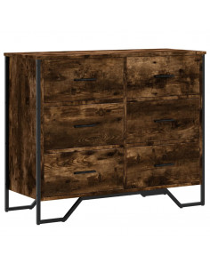 Cassettiera Rovere Sonoma 91x35,5x74,5 cm in Truciolato 2