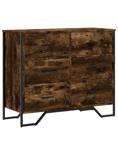 Cassettiera Rovere Sonoma 91x35,5x74,5 cm in Truciolato
