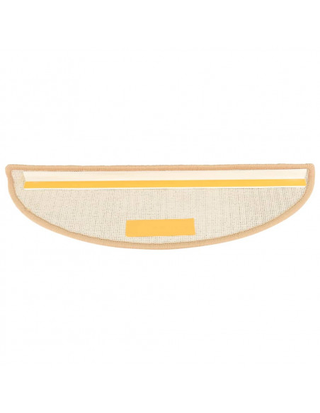Tappetini per Scale 15 pz Crema 65x21x4 cm