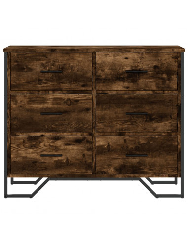 Cassettiera Rovere Sonoma 91x35,5x74,5 cm in Truciolato