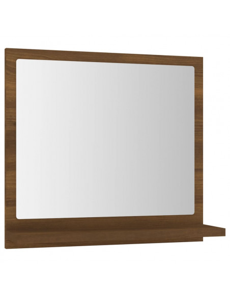 Specchio da Bagno Rovere Marrone 40x10,5x37cm Legno Multistrato