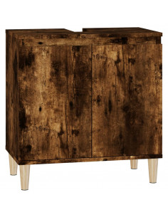Mobile Lavabo Rovere Fumo 58x33x60 cm in Legno Multistrato 2