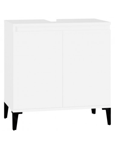 Mobile Lavabo Bianco 58x33x60 cm in Legno Multistrato