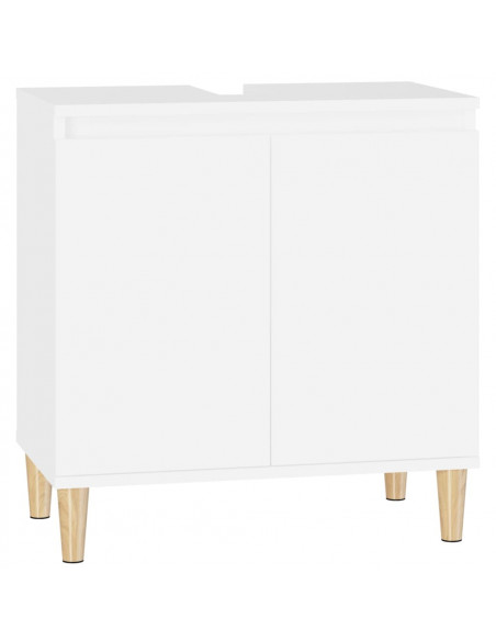 Mobile Lavabo Bianco 58x33x60 cm in Legno Multistrato