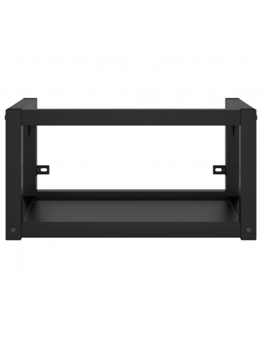 Struttura per Lavabo a Parete Nera 59x38x31 cm in Ferro
