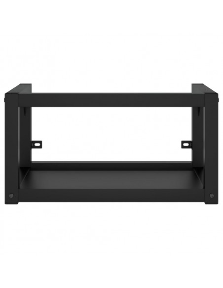 Struttura per Lavabo a Parete Nera 59x38x31 cm in Ferro