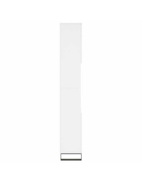 Armadietto da Bagno Bianco 30x30x190 cm in Legno Multistrato