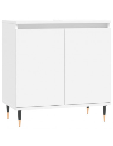 Mobile da Bagno Bianco 58x33x60 cm in Legno Multistrato