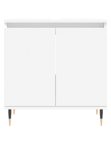 Mobile da Bagno Bianco 58x33x60 cm in Legno Multistrato