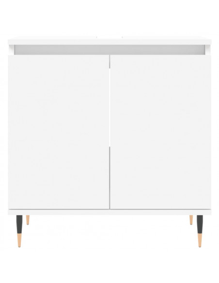 Mobile da Bagno Bianco 58x33x60 cm in Legno Multistrato