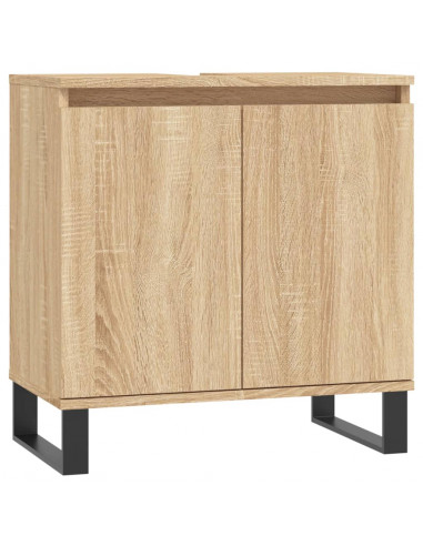 Mobile da Bagno Rovere Sonoma 58x33x60 cm in Legno Multistrato