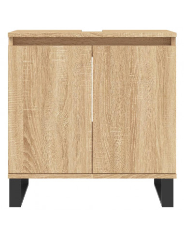 Mobile da Bagno Rovere Sonoma 58x33x60 cm in Legno Multistrato