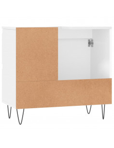 Armadietto da Bagno Bianco 65x33x60 cm in Legno Multistrato 2