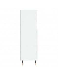 Armadietto da Bagno Bianco 30x30x100 cm in Legno Multistrato 2