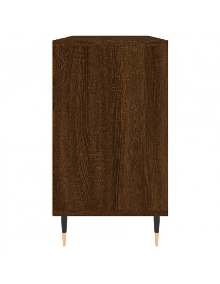 Armadietto Bagno Rovere Marrone 80x33x60cm in Legno Multistrato