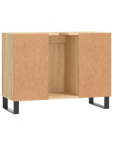 Mobile da Bagno Rovere Sonoma 80x33x60 cm in Legno Multistrato