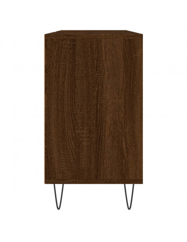 Armadietto Bagno Rovere Marrone 80x33x60cm in Legno Multistrato