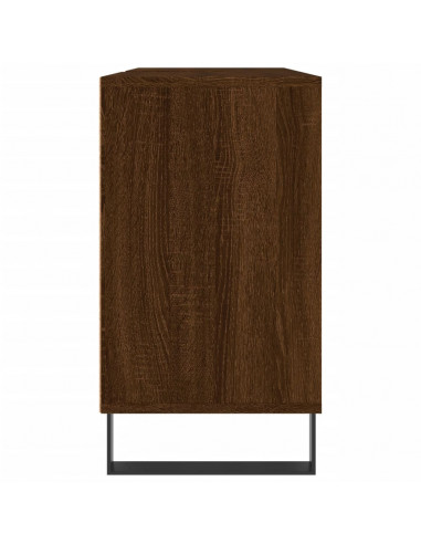 Armadietto Bagno Rovere Marrone 80x33x60cm in Legno Multistrato