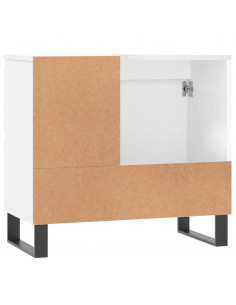 Armadietto da Bagno Bianco 65x33x60 cm in Legno Multistrato 2