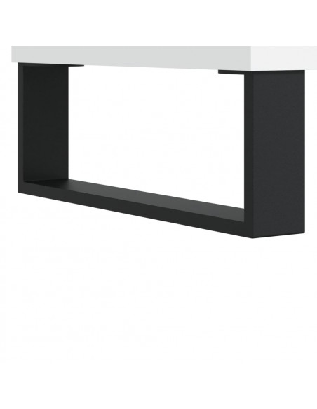 Armadietto da Bagno Bianco 65x33x60 cm in Legno Multistrato