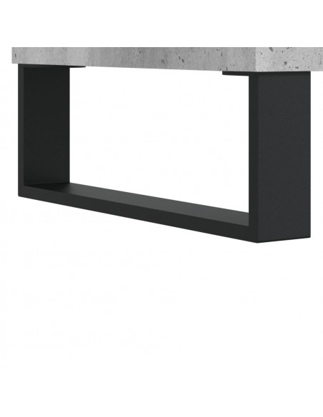 Armadietto da Bagno Grigio Cemento 65x33x60cm Legno Multistrato