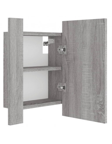 Mobile da Bagno Grigio Sonoma 40x12x45cm in Legno Multistrato