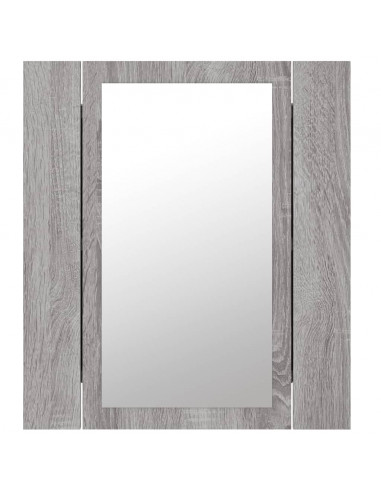 Mobile da Bagno Grigio Sonoma 40x12x45cm in Legno Multistrato