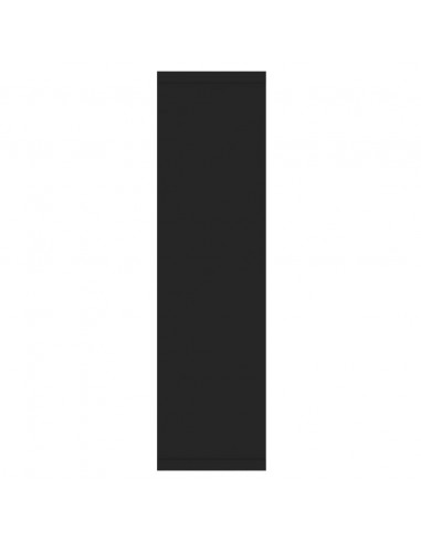 Mobile a Specchio con LED Nero 76x15x55 cm