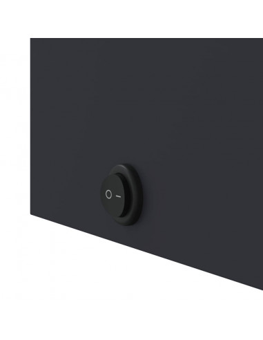 Armadietto Bagno con Specchio e LED Grigio Chiaro 45x13x52 cm