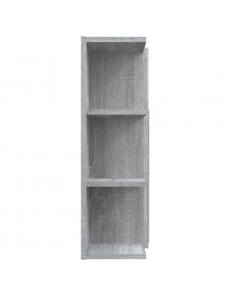 Mobile da Bagno Grigio Sonoma 80x20,5x64cm in Legno Multistrato