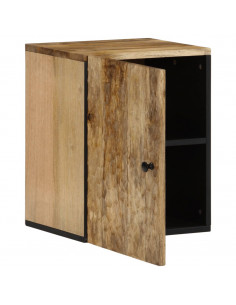Mobile da Bagno a Parete 38x33x48 cm in Legno Massello di Mango 2