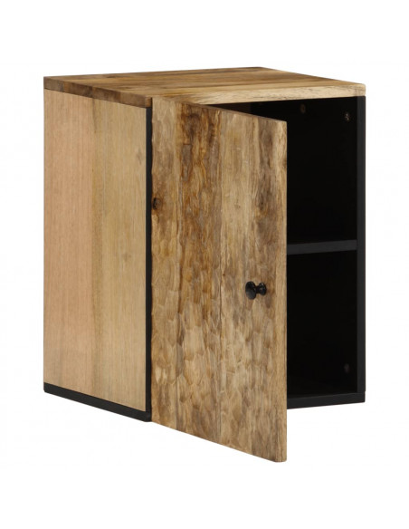 Mobile da Bagno a Parete 38x33x48 cm in Legno Massello di Mango