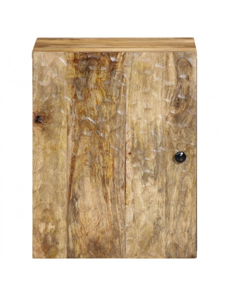 Mobile da Bagno a Parete 38x33x48 cm in Legno Massello di Mango
