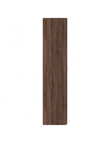 Credenza Rovere Marrone 70x42,5x185 cm in Legno Multistrato