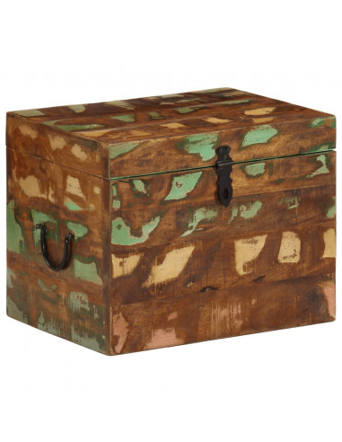 Scatola di Stoccaggio in Legno Massello di Recupero