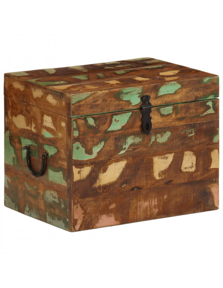 Scatola di Stoccaggio in Legno Massello di Recupero