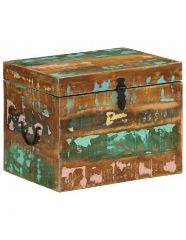 Scatola di Stoccaggio in Legno Massello di Recupero