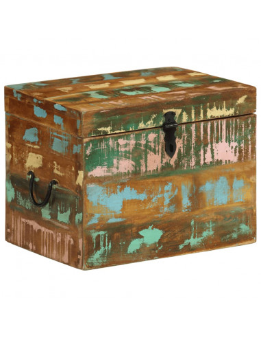 Scatola di Stoccaggio in Legno Massello di Recupero