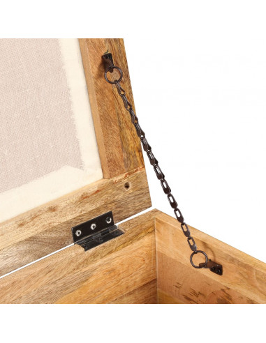 Cassapanca in Legno Massello di Recupero 40x40x45 cm