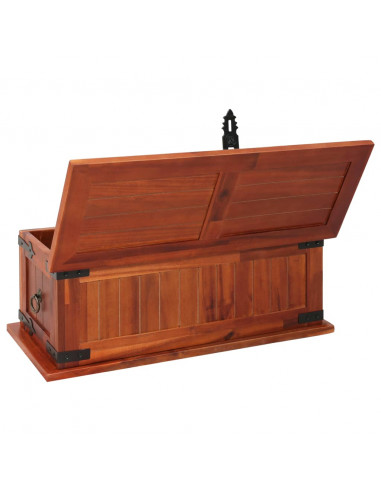 Cassapanca 60x25x22 cm in Legno Massello di Acacia