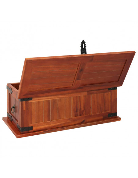 Cassapanca 60x25x22 cm in Legno Massello di Acacia