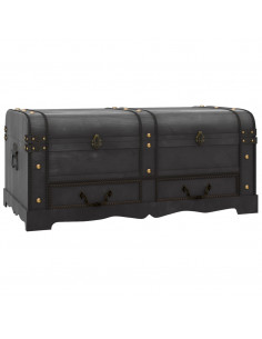 Baule del Tesoro in Legno Grande Nero 2