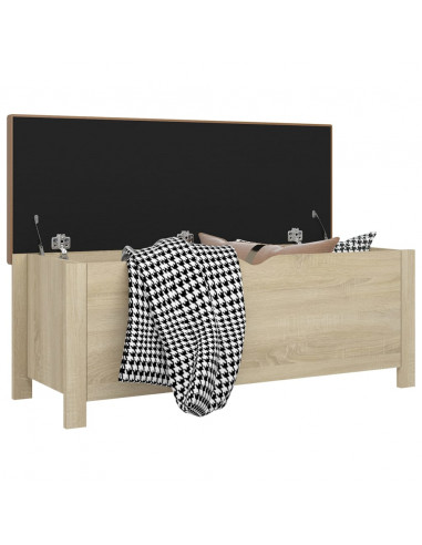 Contenitore con Cuscino Rovere Sonoma 105x40x45cm Multistrato