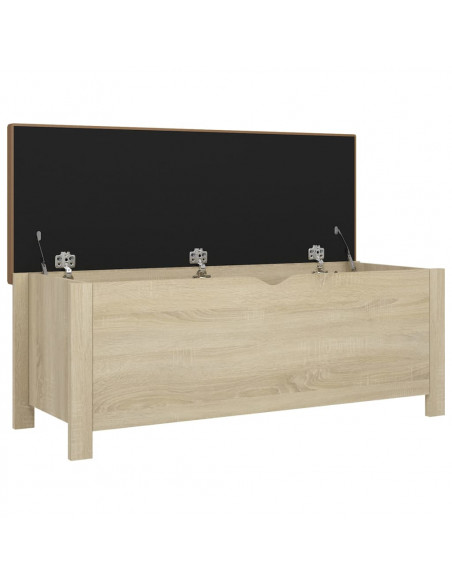 Contenitore con Cuscino Rovere Sonoma 105x40x45cm Multistrato