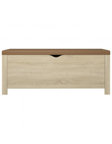 Contenitore con Cuscino Rovere Sonoma 105x40x45cm Multistrato