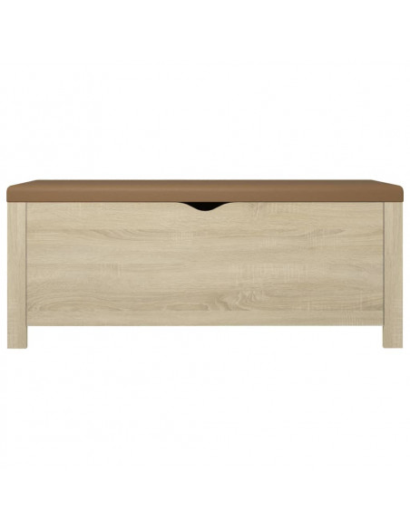 Contenitore con Cuscino Rovere Sonoma 105x40x45cm Multistrato