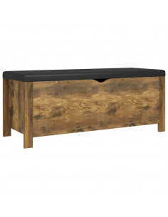 Contenitore con Cuscino Rovere Fumo 105x40x45cm Multistrato 2