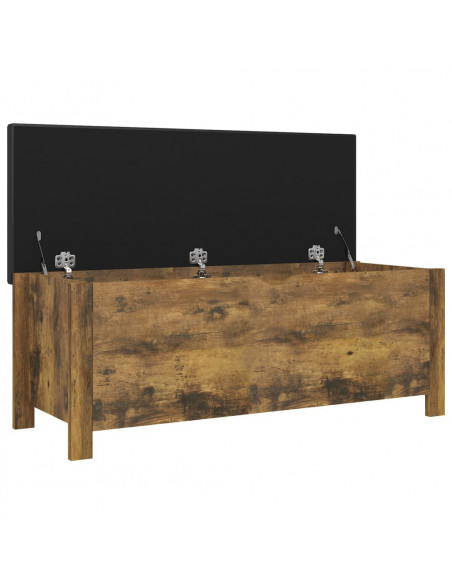 Contenitore con Cuscino Rovere Fumo 105x40x45cm Multistrato